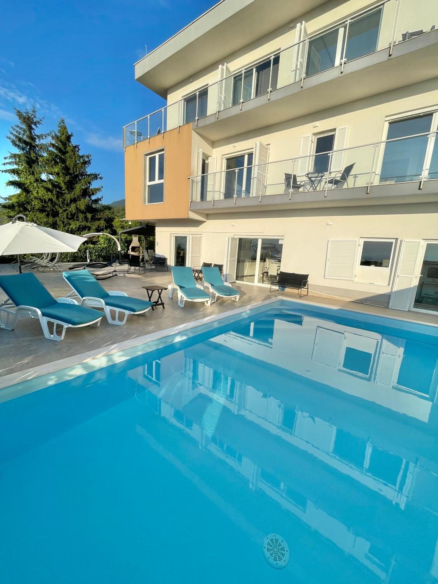 Luxury Villa Eternity - Marvelous Sea View - Box Spring Beds - Opatija-Poljane Exterior foto